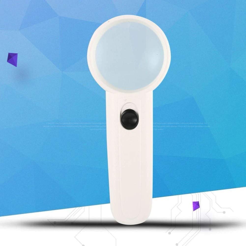 Zyxyyds Lupa Lupa de Lupa Lupa de Mano 3X Gran Amplio Horizontal Mejor tamaño Jumbo de Lectura iluminada Lupa de Lupa Matrimonio