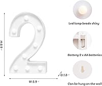 Vista 286 de Foaky LED Letter Lights Sign Marquee Light Up Letters Sign for Night Light Wedding/Birthday Party Battery Powered Christmas Lamp Home Bar