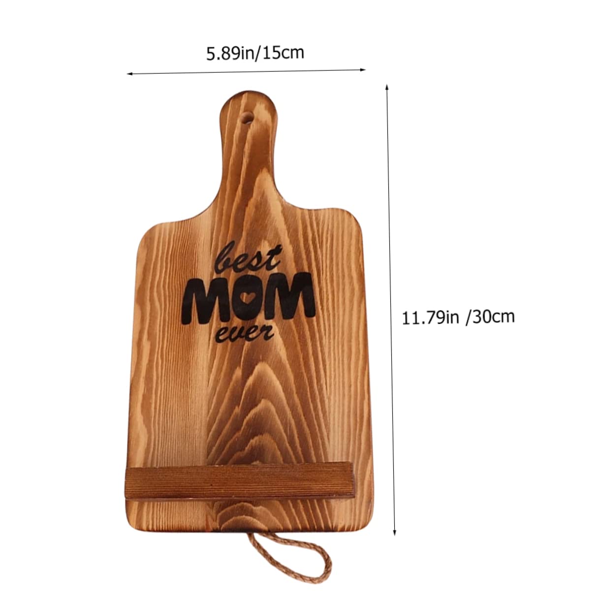 TOPBATHY 3St Rezepthalter Für Mama Küchenregale Mama Kochbücher Rezeptbuchständer bookend buchstützer wohnraumdeko Rezeptbuchhalter für zu Hause Halter für Rezeptbücher Kiefernholz