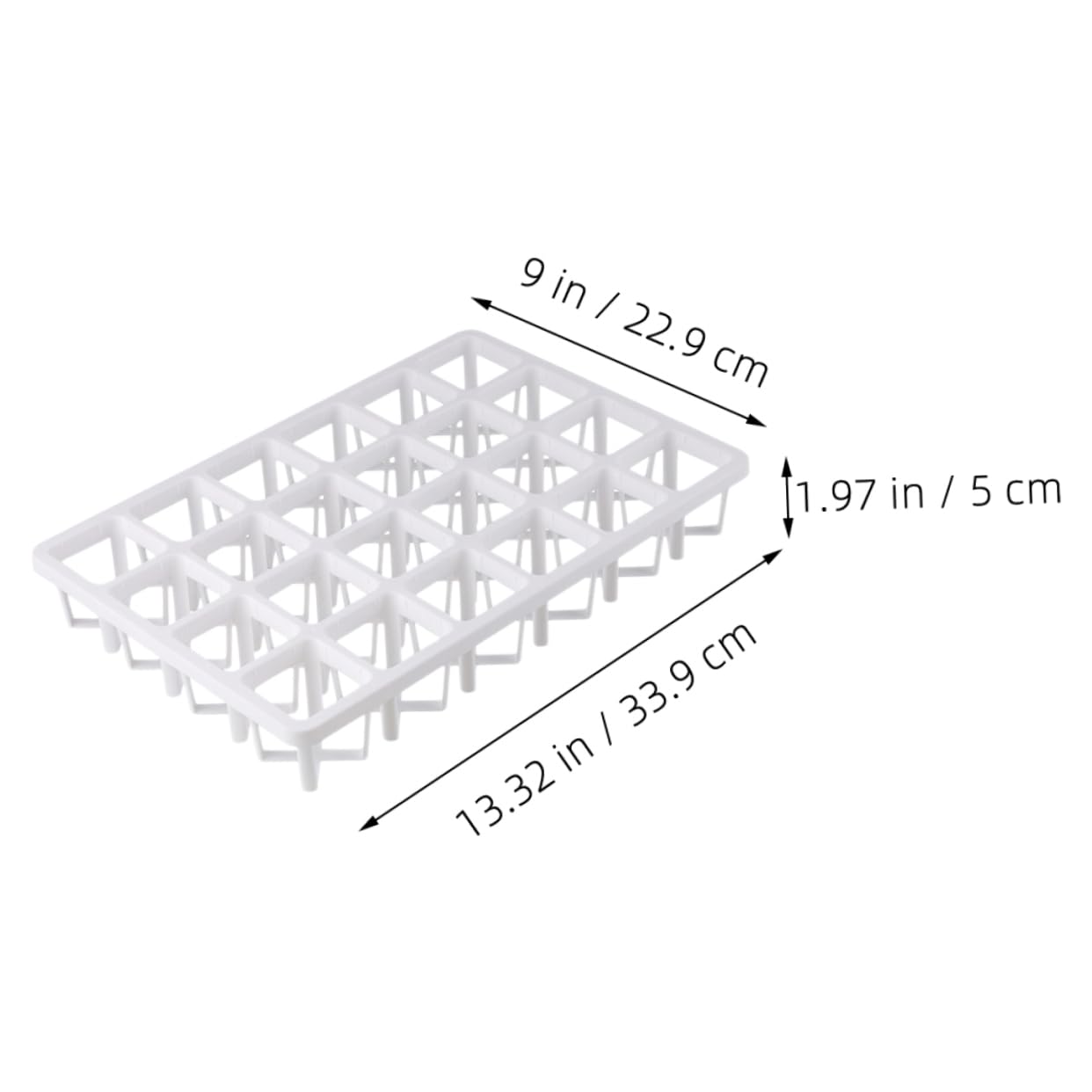 TOYANDONA 6 Pièces Supports de Germination en Plastique Blanc pour Plantes Succulentes, Supports pour Plateaux de Culture, Étagères de Stockage pour Producteurs