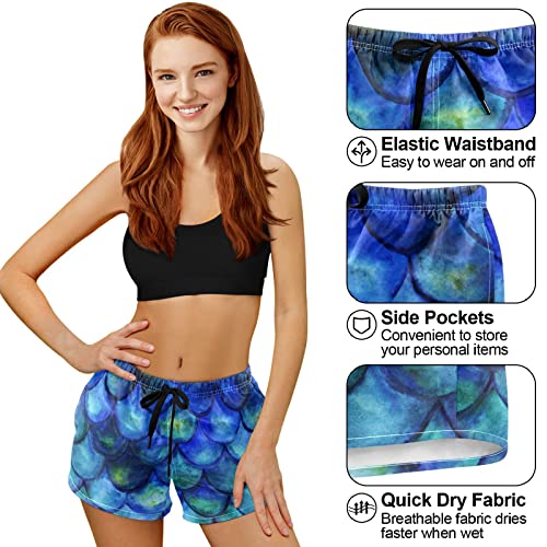 visesunny Floral Womens Casual Drawstring Shorts Summer Elastic Waist Comfy Loose Fit Shorts Pocketed Pants4