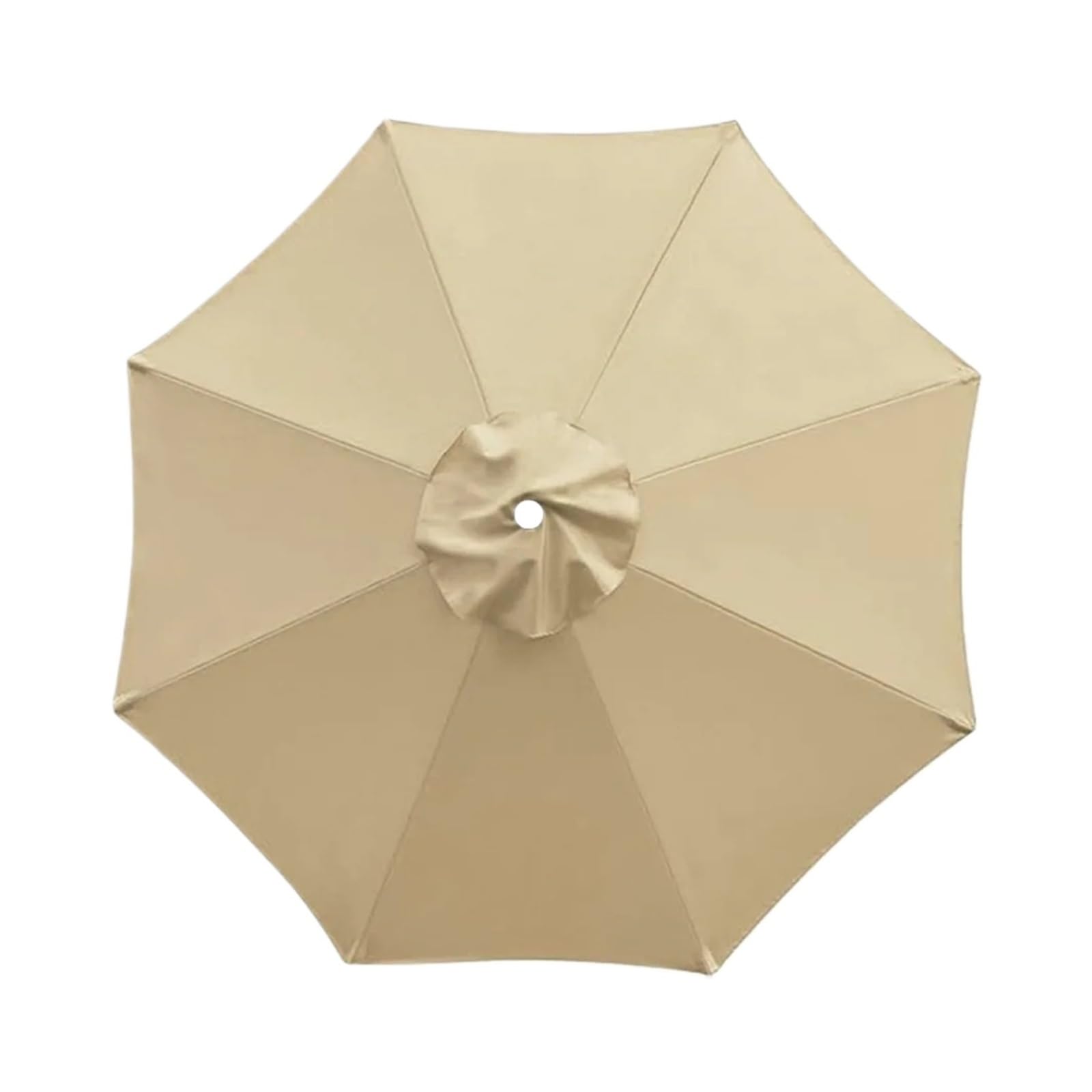 1pcs Replacement Umbrella Canopy Waterproof Garden Backyard Pool Cantilever Sunshade Cover for Garden(Dark Khaki,2.7m 8ribs)