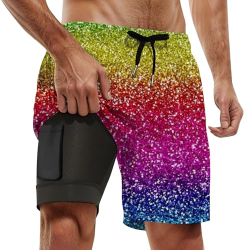 Short de bain hommes contre les frottements avec maintien abdominal