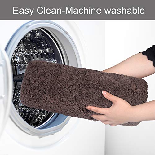 Bath Rug Cosy Homeer 40X24 Inch,Non-Slip Soft Thickness Shaggy Water Absorbent Bathroom Carpet,Machine Washable Rectangular Runner Area Rug Mats For Floor Kitchen(Brown) #TOP5