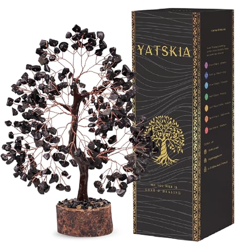 YATSKIA Black Tourmaline Crystal Tree...