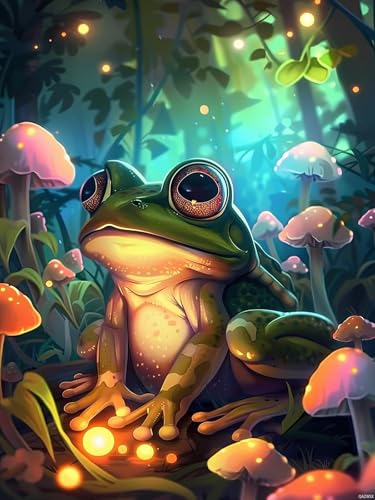 Peinture diamant 5D grenouille : cadeau idéal loisirs créatifs