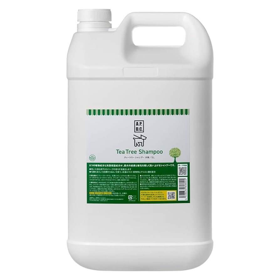 Tea Tree Shampoo 5L 犬用 Amazon | A.P.D.C. ティーツリーシャンプー5L (新パッケージ品