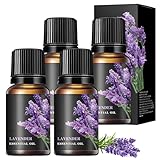 4 Pcs Lavendelöl Ätherisches Öl Lavendel Öl Duftöl Lavendel Bio Lavendelöl Lavender...