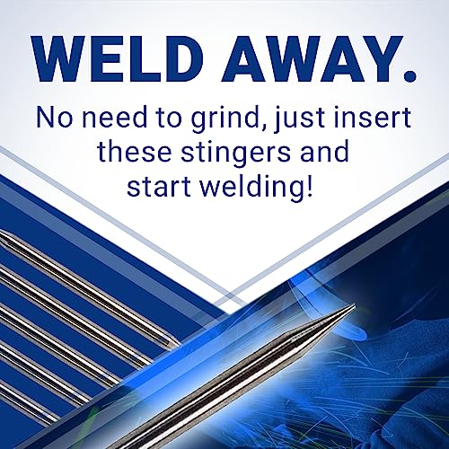 Pre-Ground Tig Tungsten Sharpened Electrodes Grey 2% Ceriated 5-Pack (1/8" X 1.5") #TOP6