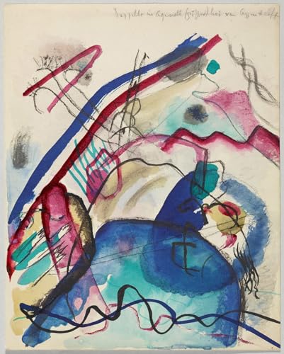 Affiche Kandinsky impression sur toile 60x90cm avec bordure blanche pour salon