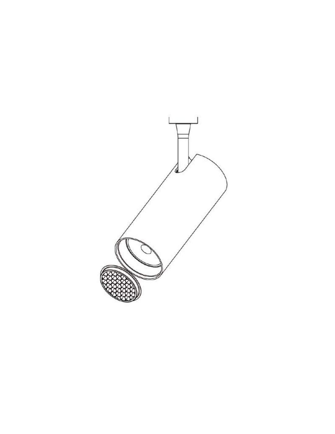 LEDBOX Foco Carril Trifásico 33W PROLUX RAIL Chip Led CREE, driver Tridonic, Blanco neutro