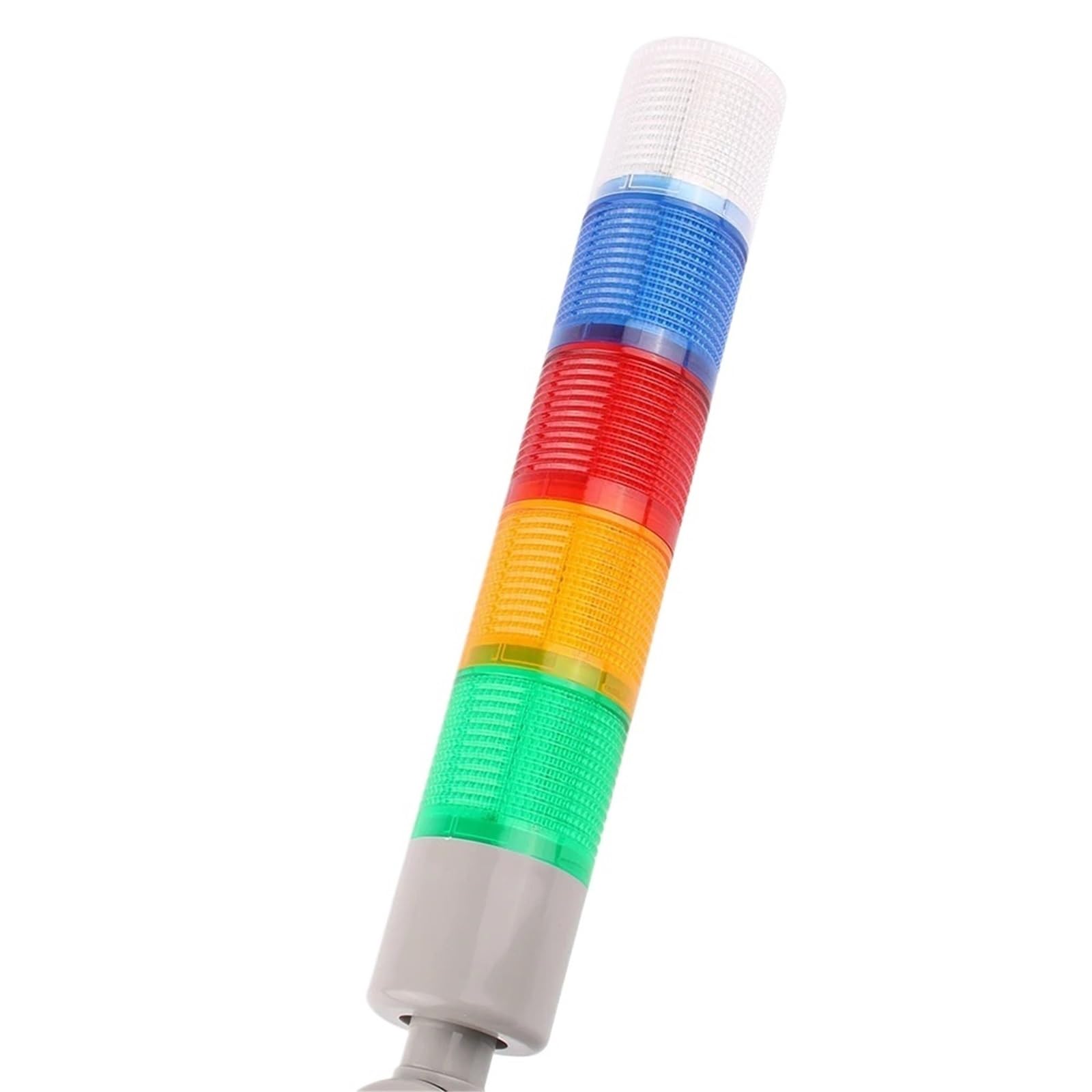 Industrial Multilayer Stack Light Signal Alarm Caution Light Safety Indicator Lamp 24V for CNC Machines 5 Layers 45mm(Blue)
