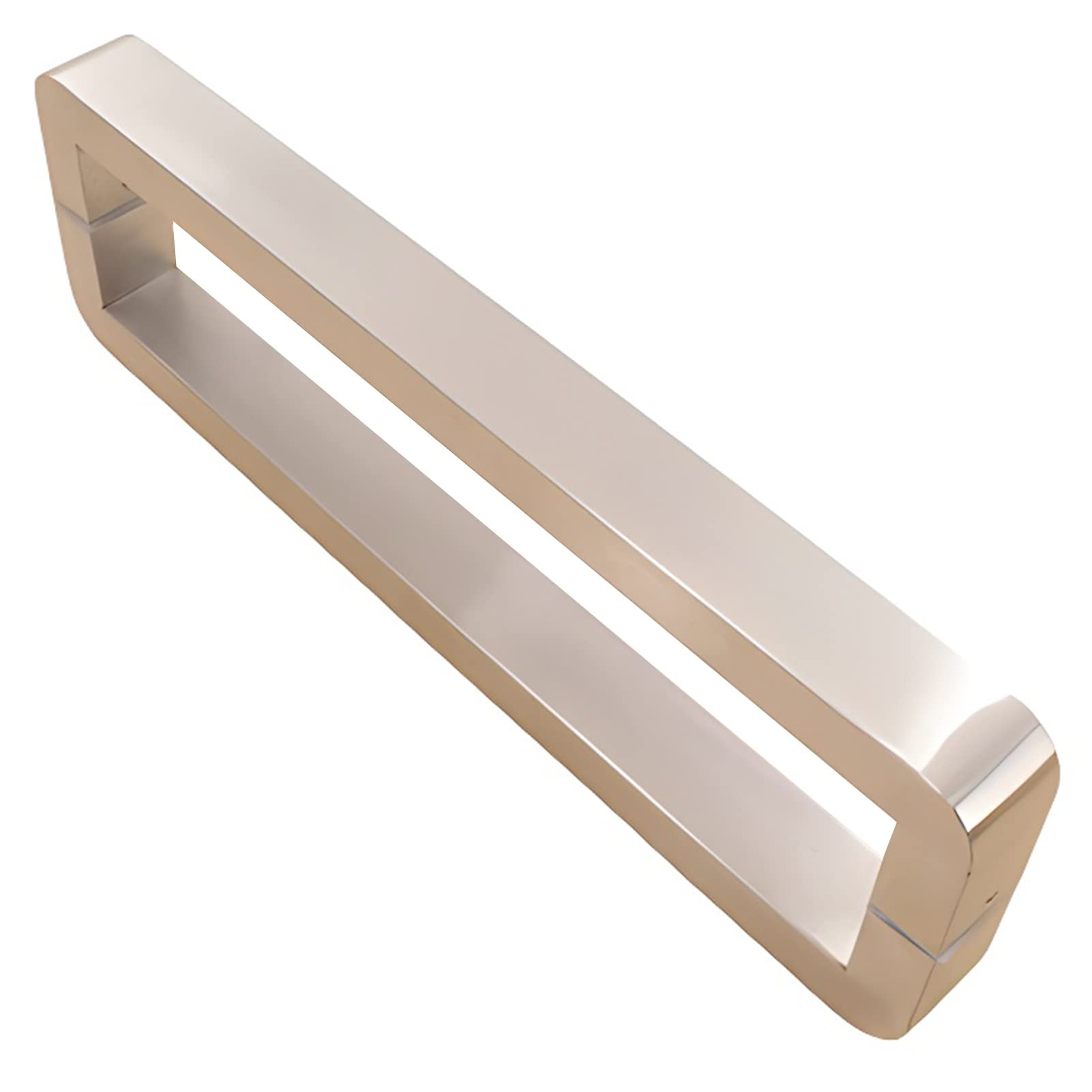 CWCQGH Stainless Steel Push Pull Door Handles,Entry Door Handle for Barn Kitchen, 24/32/47/59inch Long, Front Door/Office Glass Doors,Silver-42.5cm/16.7in