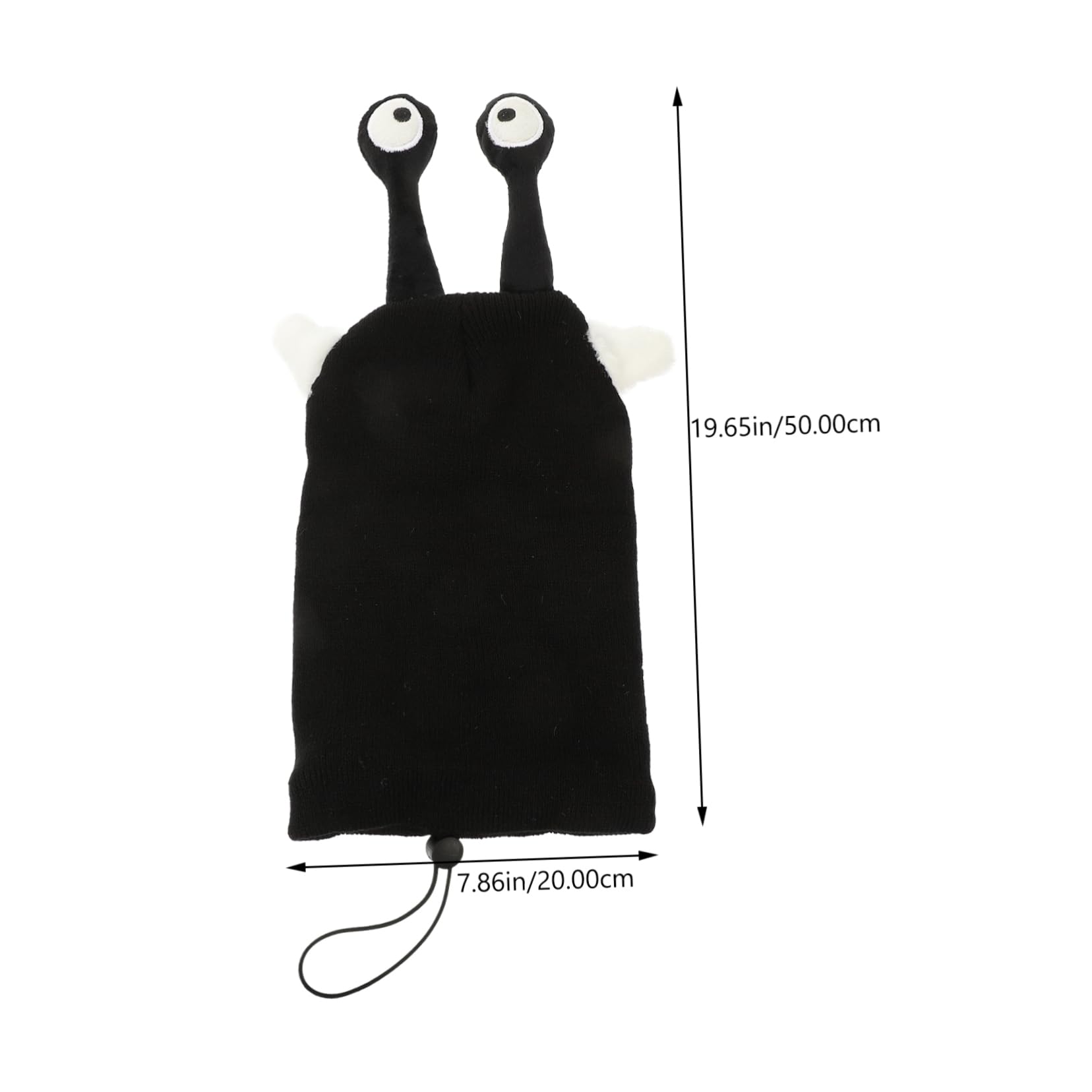Copertura Decorativa Elastica per Casco da Sci, Copricasco Nero | Filato, Portatile e Lavabile, per Sport sulla Neve, Aiuta a Ridurre Rumore Dell’aria