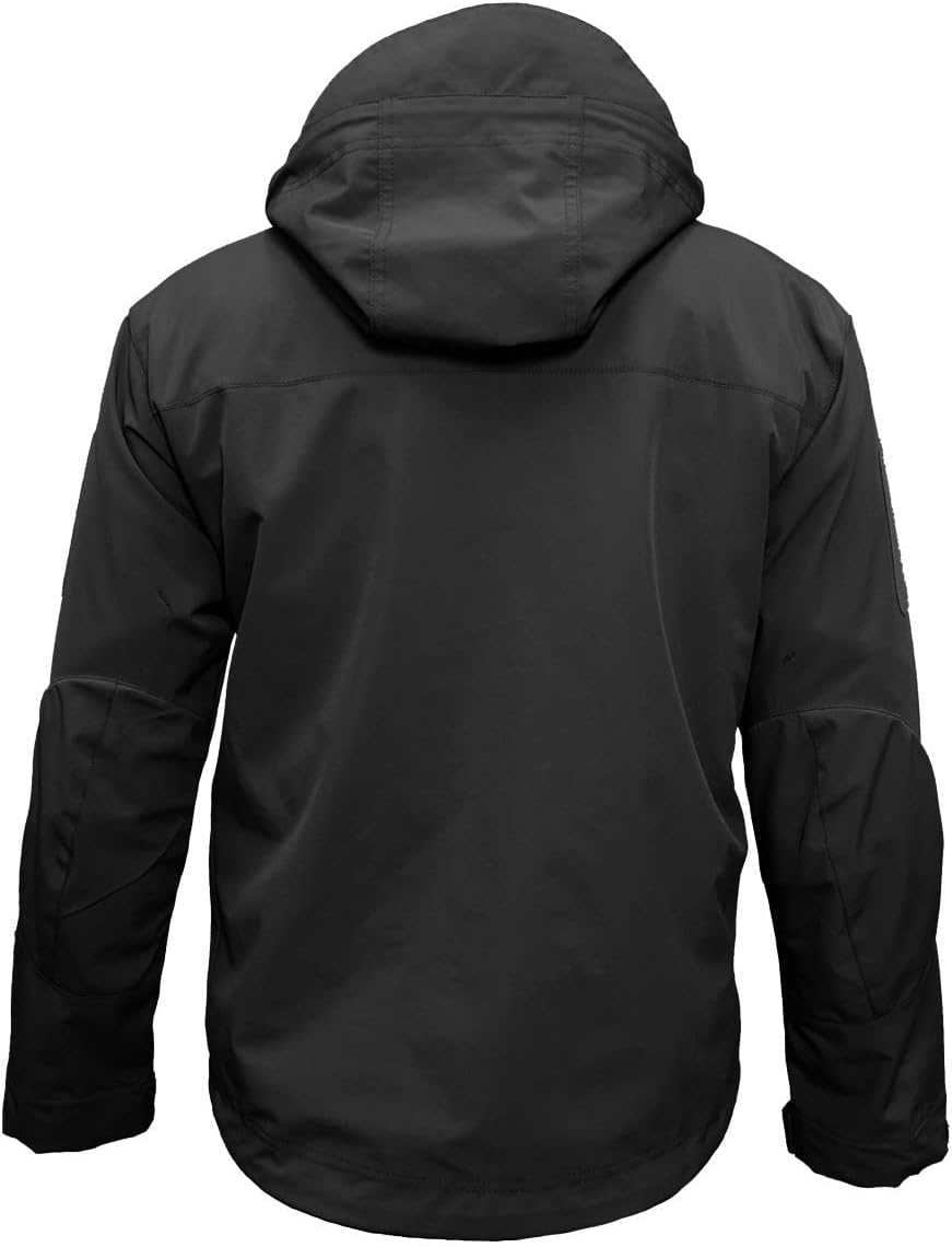 HAN·WILD Men's Tactical Jacket Lightweight Windbreaker Spring Combat Soft Shell with Hooded Military Outdoor Coats