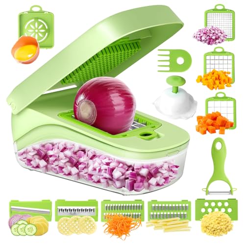 Cortadora y ralladora multifuncional 17 en 1 para cocina miniatura 1