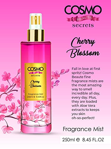 عطر بخاخ بتصميمات بيوتي سيكريتس برائحة زهرة الكرز من سي دي كوزمو
