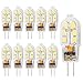 Price comparison product image G4 LED Bulbs, HengBo 12V G4 Light Bulbs 20 Watt G4 Halogen Bulbs Replacement Warm White 3000K 10-Pack