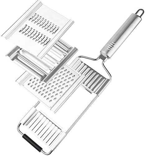 Miai Home Multi-Purpose Vegetable Slicer Stainless Steel Cheese Grater for Kitchen Hand-held Shredder Cutter Grater Slicer Adjustable Kitchen Tool