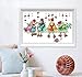 eGoodn Cross Stitch Stamped Kit Pre-Printed Pattern Knitting Chickens, 11ct Aida Fabric Size 20.5 inches by 13.8 inches for Embroidery Needlework Art Crafts Lovers, No Frame
