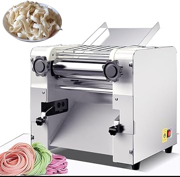 Electric Pasta Making Machine, Roller length 26cm, 2200W Commercial Dough Roller Sheeter Noodle Pasta Maker Machine, Multifunctional Noodle, for Dumpling & Wonton Wrappers Spaghetti