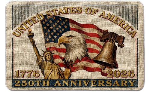GAGEC USA 250���N�L�O�h�A�}�b�g 7��4�� �C�[�O�� �������A���f�[ �h�A�}�b�g �����I�Ɨ��L�O�� �t���A�}�b�g �G���g�����X ���O �t�@�[���n�E�X ���� ���O 17 x 27�C���`