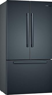 Bosch B36CT80SNB 36" 800 Series French Door Refrigerator with 20.8 cu. ft. Capacity, FarmFresh System, VitaFreshPro, LED Lighting and MultiAirFlow (Black Stainless Steel)