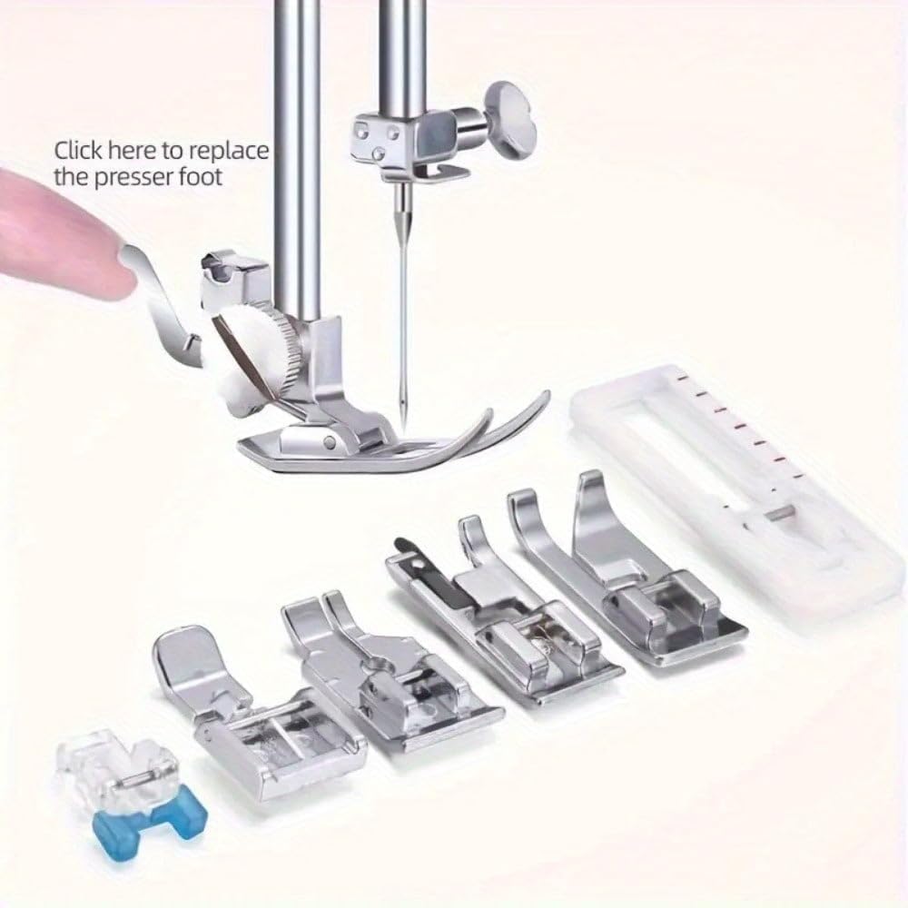 Portable Mini Electric Sewing Machine – 12 Built-in Stitches, 2-Speed Control, Foot Pedal Operation, Built-in Light, Storage Drawer & Complete Sewing Kit – Perfect for Beginners & Home Use (Purple) - Image 9