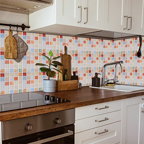 Tunkence 10 Pieces Peel And Stick Self Adhesive Bathroom Wall Tiles Peel And Stick Backsplash Wall Tile For Bathroom Kitchen Wall Tile Edges #TOP5