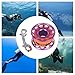 Scuba Diving Reel 15/30M Aluminum Alloy Dive Line Spool with Stainless Steel Swivel Connector & 316 Stainless Steel Double Hook for Underwater Fishing Compact(30m Purple)