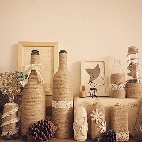 Gardzen Nature Jute Twine 4-Pack, Each Roll is 328 ft, Natural 3Ply Twisted String Rope for Toys Craft Gift DIY Gardening