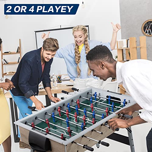 48-Game-Room-Size-Folding-Foosball-Table-Foldable-Space-Saving-Table-Soccer-Game-w2-Balls-for-Home-Arcade-Game-Room-Family-Game-Night-Perfect-for-Kids-Adults-Easy-Assembly 48 Game Room Size Folding Foosball Table Foldable Space Saving Table Soccer Game w2 Balls for Home Arcade Game Room Family Game Night Perfect for Kids Adults Easy Assembly