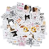 46 Stück Niedliche Hund Sticker Wasserdichte Vinyl Aufkleber für Kinder Vielfältige Cartoon Hunde Design Ideal für Laptop Wasserflasche Koffer Tagebuch Scrapbooking als Geburtstag Deko oder Hundeparty