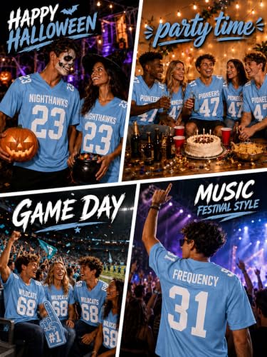 Image of Custom Replica Football Jersey with Name Number Logo