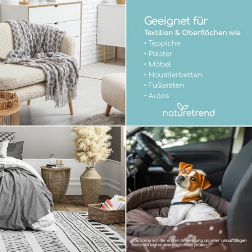 naturetrend Floh Stop Abwehrspray 500ml - Effektives Flohspray zur schnellen & langfristigen Abwehr I Effektives Mittel gegen Flöhe Anti Floh Spray
