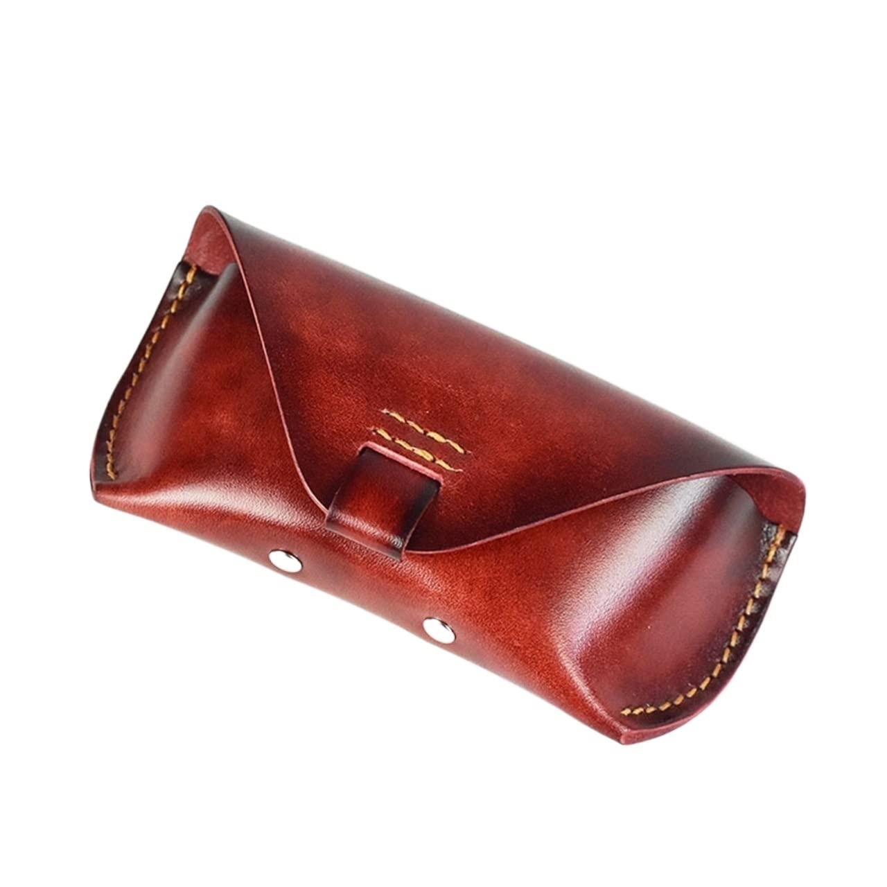 UNNS Gläser Bag handgefertigte Brille Hülle tragbare Sonnenbrille Beschützer Brillenzubehör (Color : B)
