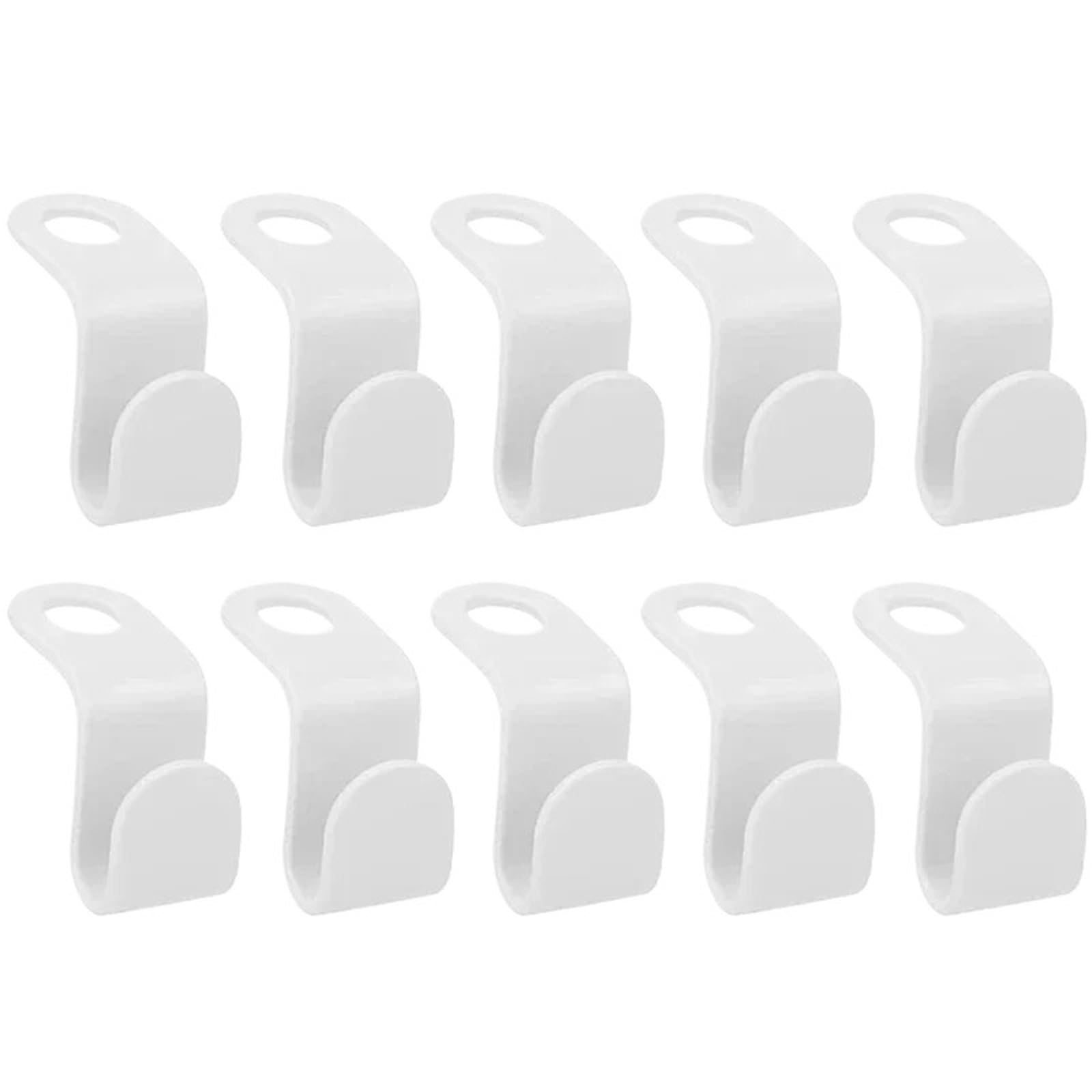 Hangers for Clothes Space Savers 350pcs Clothes Rack Wardrobe Hanging Hanger Connection Hook Space Saving(White)