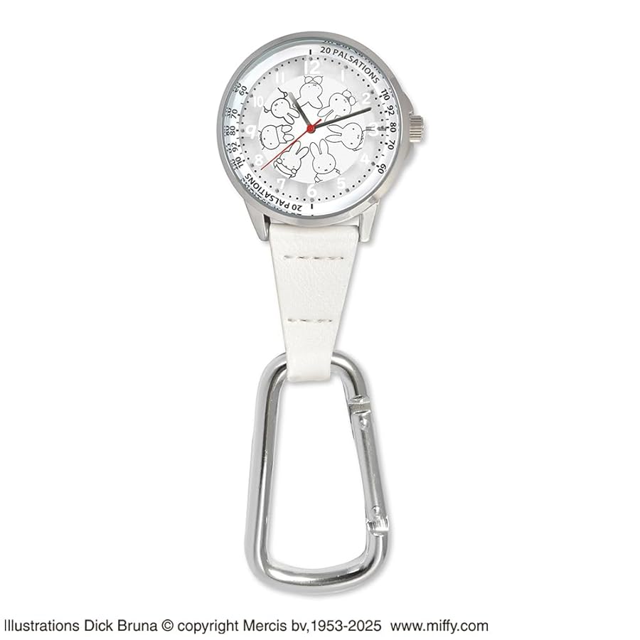Amazon.co.jp: ミッフィー カラビナ付きウォッチ（スケルトン