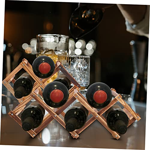 2pcs Estante Plegable para Botellas de Vino miniatura 7