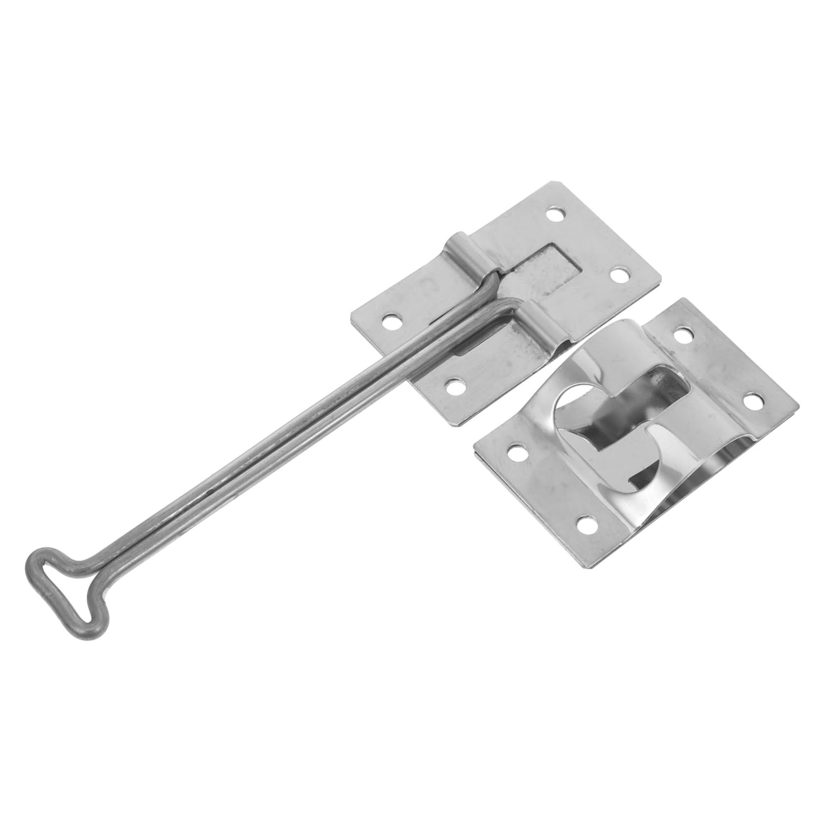 5 Juegos conectar empujar para abrir la puerta detener frente Cerraduras sello de puerta de garaje hardware de la puerta de rv pestillo del soporte de la puerta rv Acero inoxidable OUNONA
