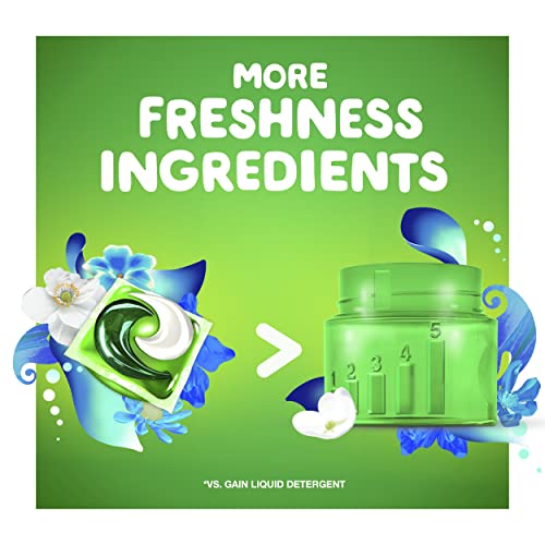 Image of Gain flings! Laundry Detergent Soap Pods, High Efficiency (HE), Blissful Breeze Scent, 96 Count