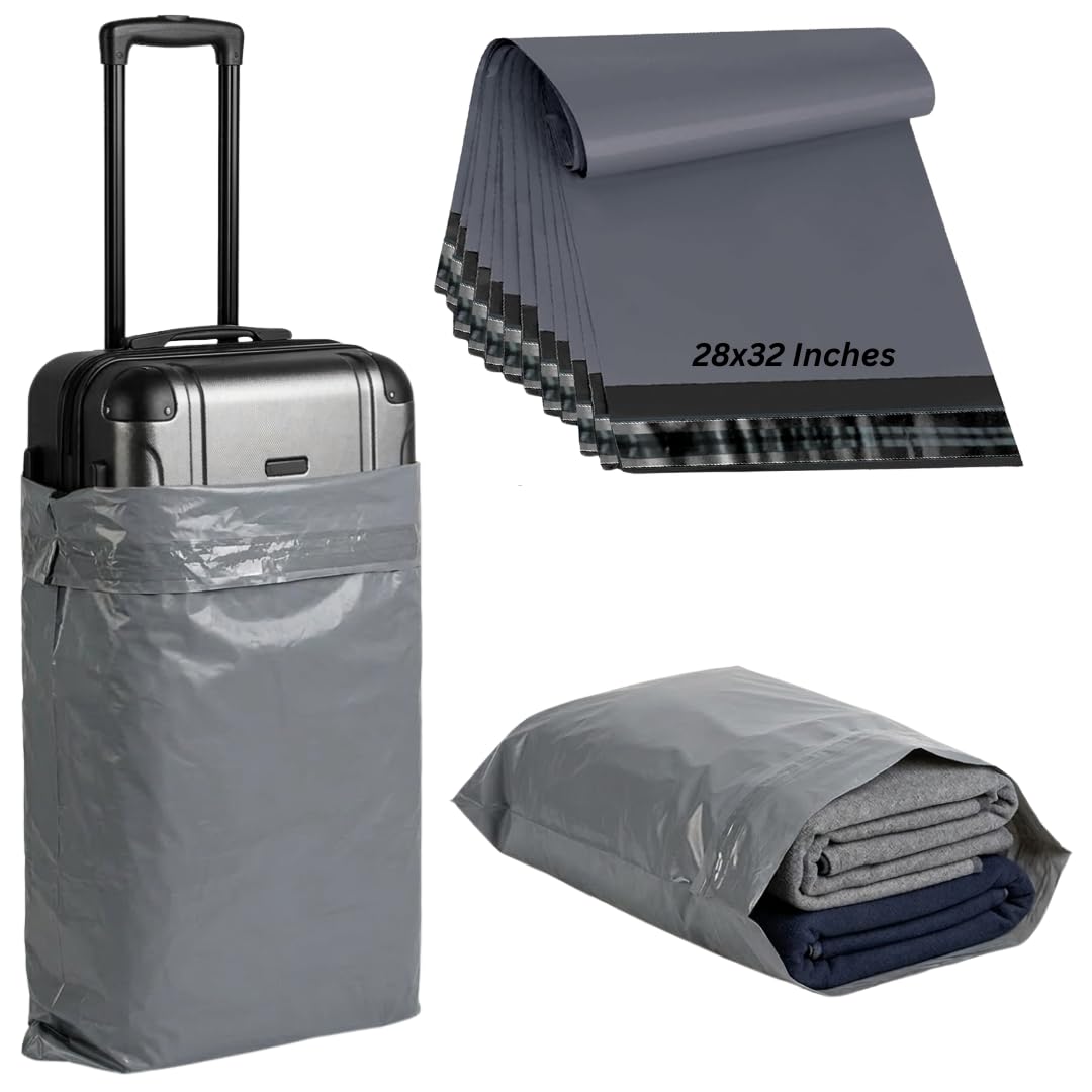 28x32 50 Mailing Bags Self Seal Grey Parcel Bags | Extra Large Mailing Bags, Postage & Shipping Bags | Strong Tear Proof Delivery Bags for Parcels Packing