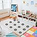 48 Pcs Grey Carpet Spots One Color Carpet Circles Carpet Floor Dots Spots Markers for Classroom Decoration Teacher Supplies