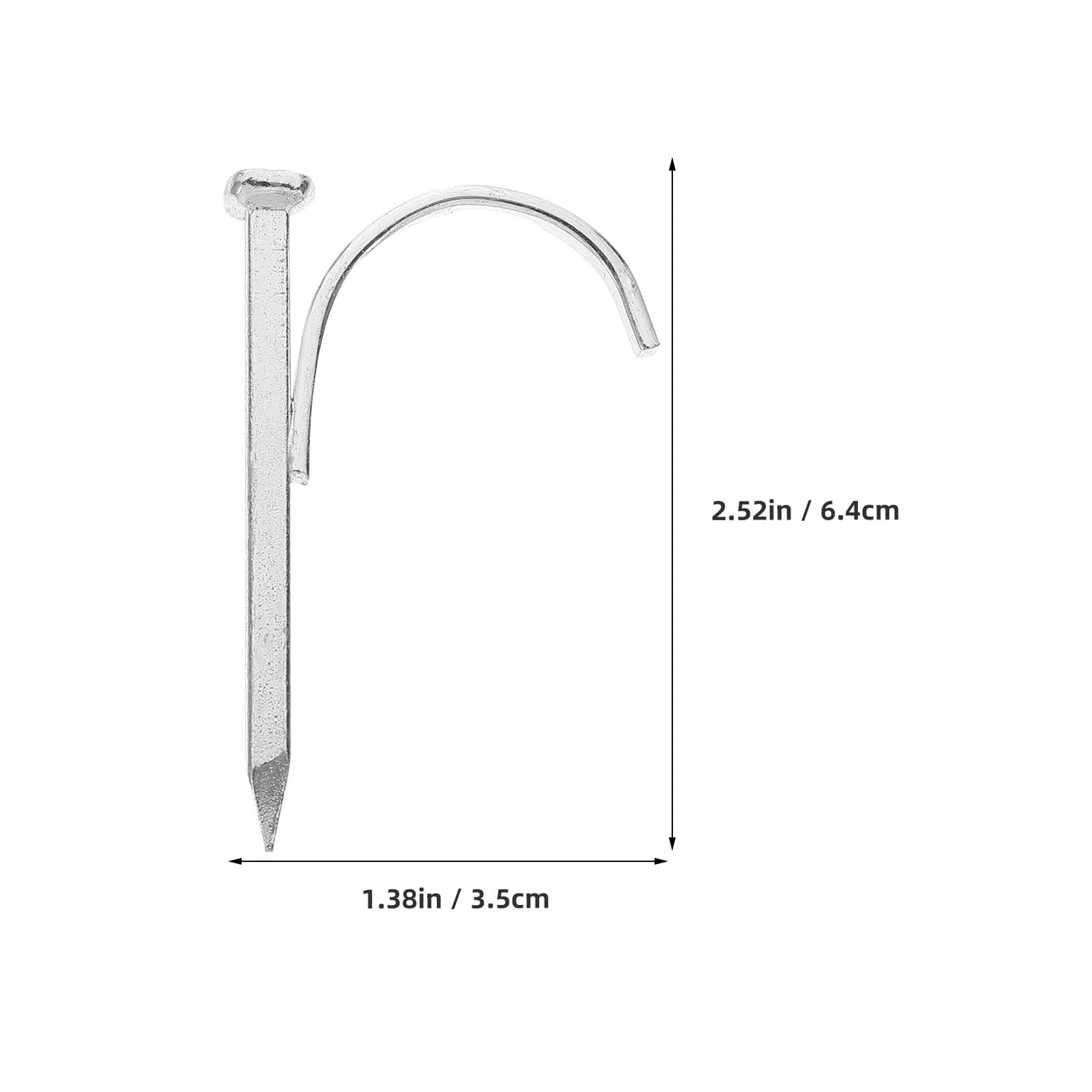 Homoyoyo 150pièces Crochet Acier pour Tuyau de Plomberie Support Mural Robuste Fixation pour Tuyaux Eau et Tubes Clou à Crochet pour Canalisation