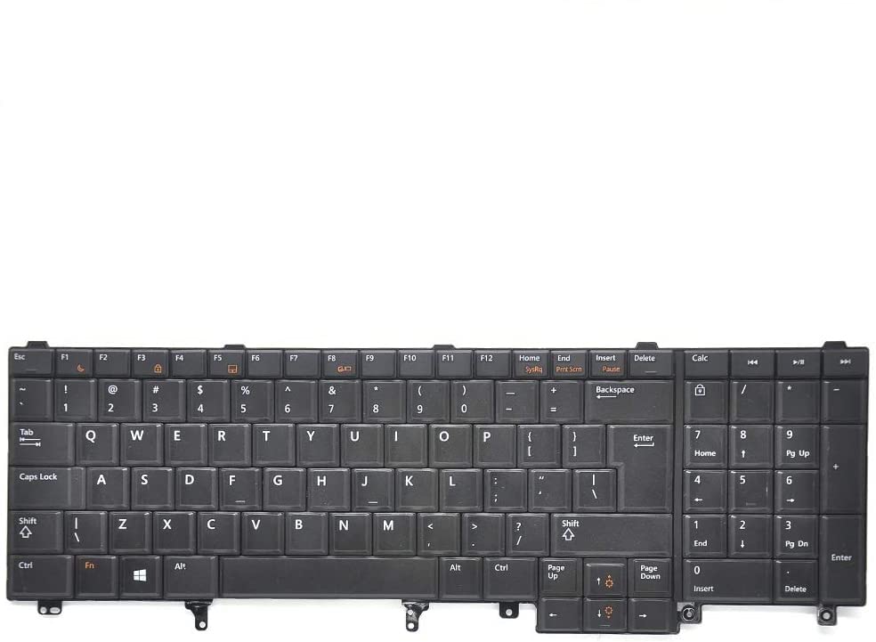 Wefly Laptop Keyboard Compatible for DELL Latitude E5520 E5530 E6520 E6530 E6540 Precision M4600 M6600 HG3G3 0HG3G3 7T425 07T425 NSK-DW2BC 01
