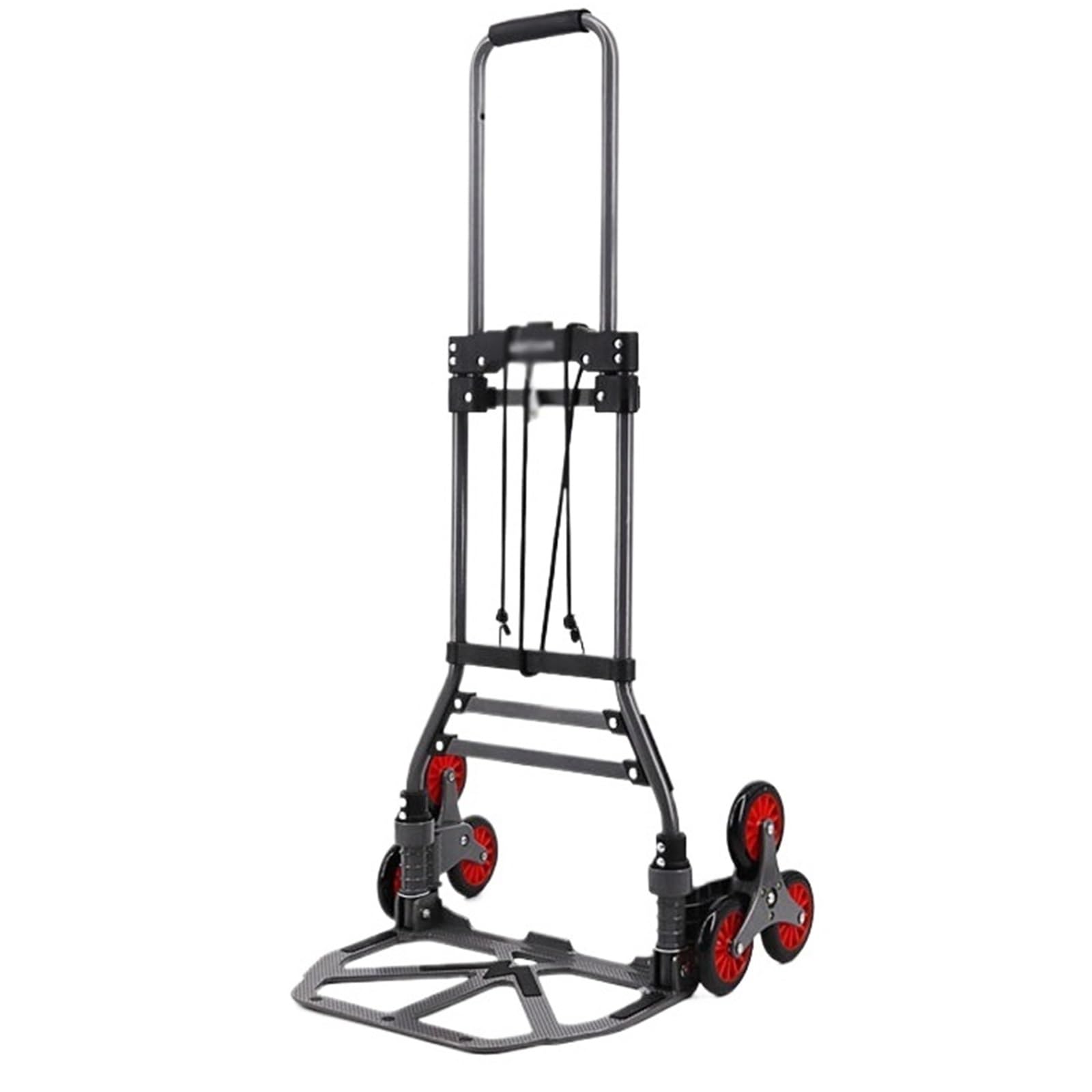 Carrello Pieghevole Carrello pieghevole domestico tirato a mano con ruote for il carrello dei bagagli al piano superiore
