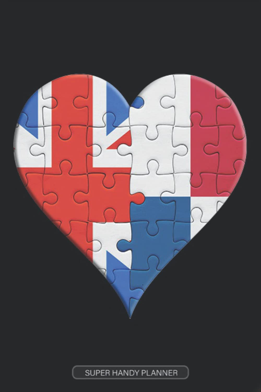 Planner: British Panamanian Flag United Heart Jigsaw Puzzle Flags Of Great Britain Panama