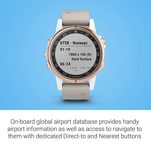 Garmin D2 Delta S, Smaller-sized GPS Pilot Watch, Includes Smartwatch Features, Heart Rate and Music, Rose Gold with… - Image 5
