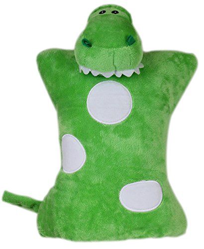 Image of Cloudz Kids Super Soft N' Cuddly On Hand Animal Airplane Travel Pillow Pal! Keep Children Comfy and Supported with a Buddy While Traveling or just Resting at Home - Dinosaur