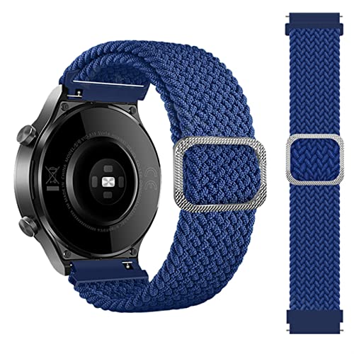 Bracelet de montre 22mm en nylon tressé anti-irritation universel agate